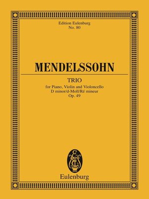 cover image of Piano Trio D minor